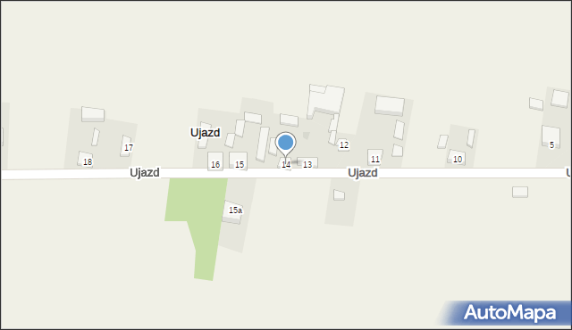 Ujazd, Ujazd, 14, mapa Ujazd