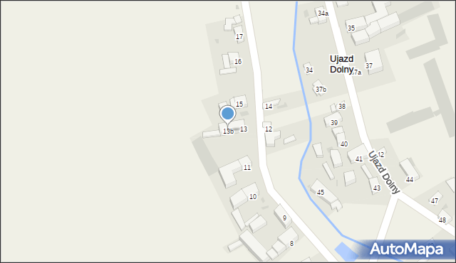 Ujazd Dolny, Ujazd Dolny, 13b, mapa Ujazd Dolny