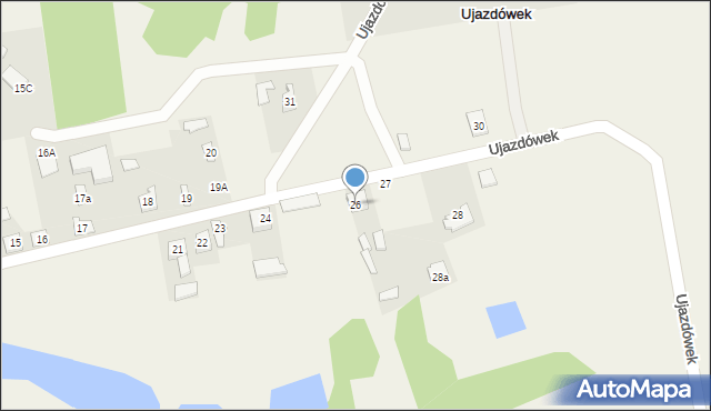 Ujazdówek, Ujazdówek, 26, mapa Ujazdówek