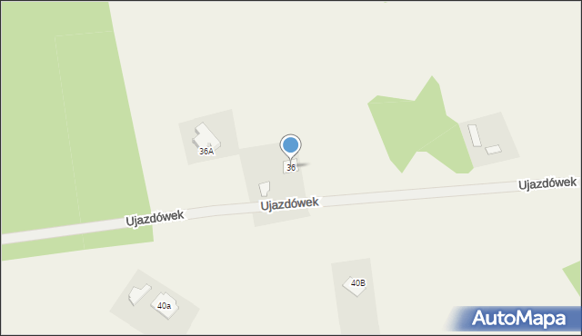 Ujazdówek, Ujazdówek, 36, mapa Ujazdówek