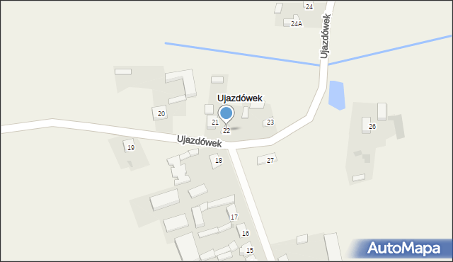 Ujazdówek, Ujazdówek, 22, mapa Ujazdówek