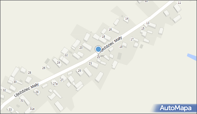 Ujeździec Mały, Ujeździec Mały, 21, mapa Ujeździec Mały