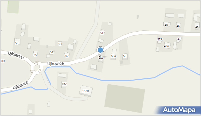 Ujkowice, Ujkowice, 51a, mapa Ujkowice