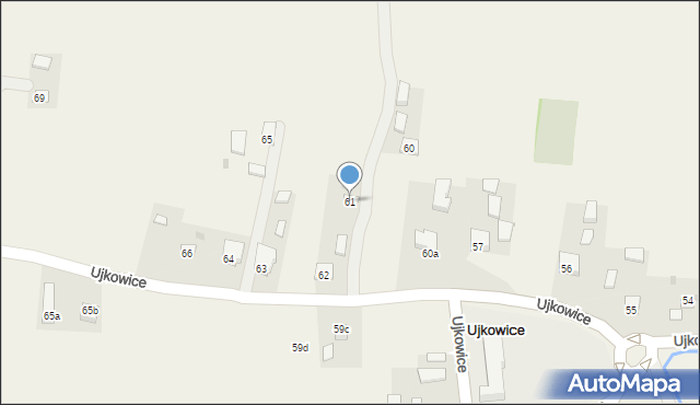 Ujkowice, Ujkowice, 61, mapa Ujkowice