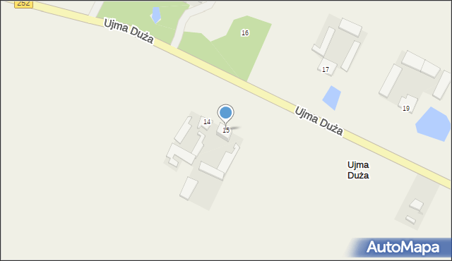 Ujma Duża, Ujma Duża, 15, mapa Ujma Duża