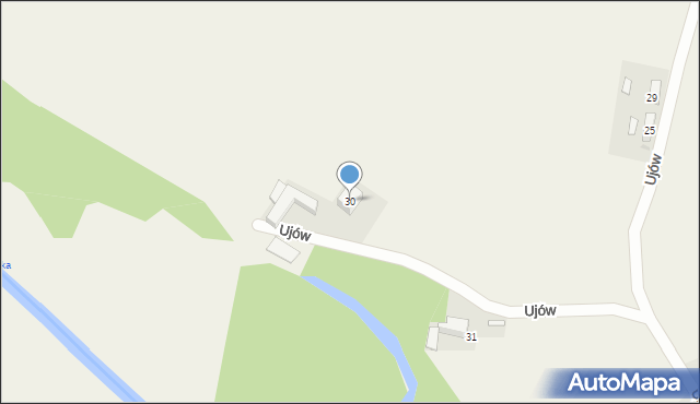 Ujów, Ujów, 30, mapa Ujów