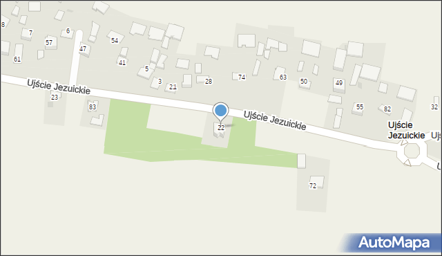 Ujście Jezuickie, Ujście Jezuickie, 22, mapa Ujście Jezuickie