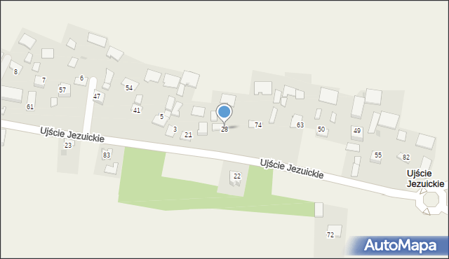 Ujście Jezuickie, Ujście Jezuickie, 28, mapa Ujście Jezuickie