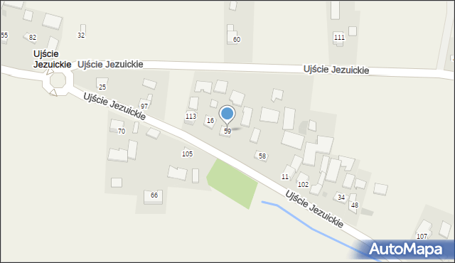 Ujście Jezuickie, Ujście Jezuickie, 59, mapa Ujście Jezuickie