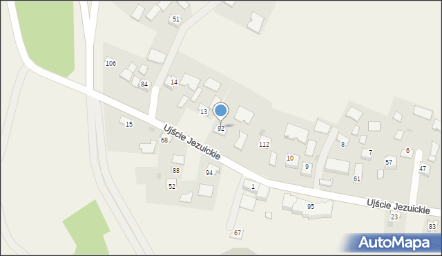 Ujście Jezuickie, Ujście Jezuickie, 92, mapa Ujście Jezuickie