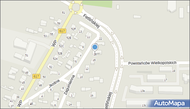 Ciechanów, Ukośna, 18, mapa Ciechanów