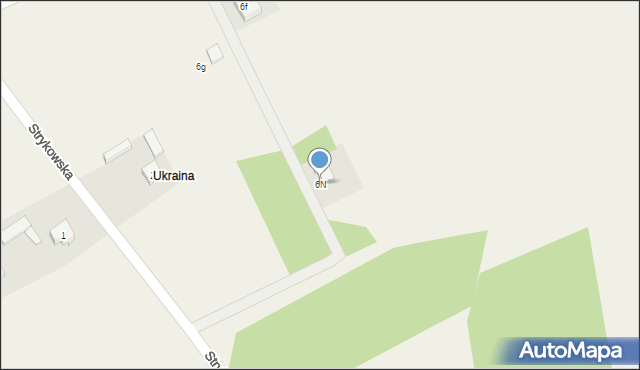 Leonardów, Ukraina, 6N, mapa Leonardów