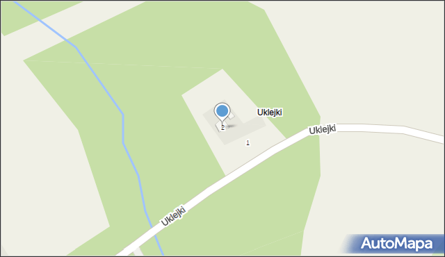 Rogowo, Uklejki, 2, mapa Rogowo