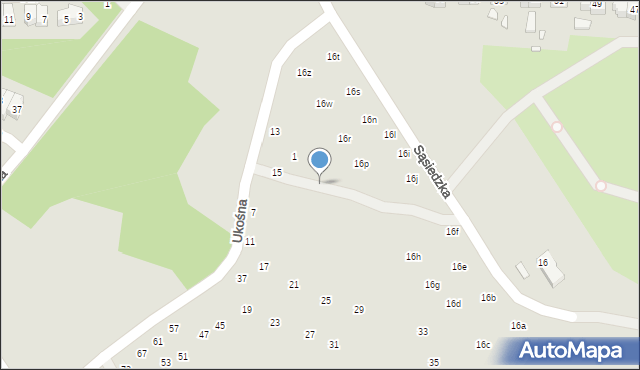 Szczecin, Ukośna, 3, mapa Szczecina