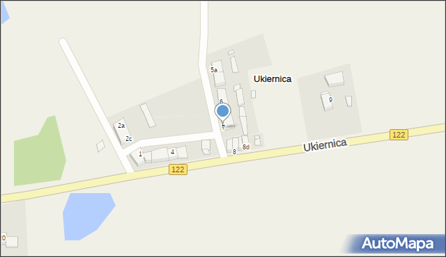 Ukiernica, Ukiernica, 7, mapa Ukiernica