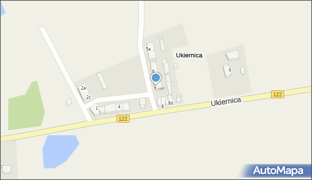 Ukiernica, Ukiernica, 7b, mapa Ukiernica