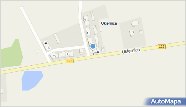 Ukiernica, Ukiernica, 8, mapa Ukiernica