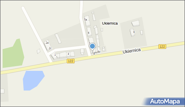 Ukiernica, Ukiernica, 8a, mapa Ukiernica