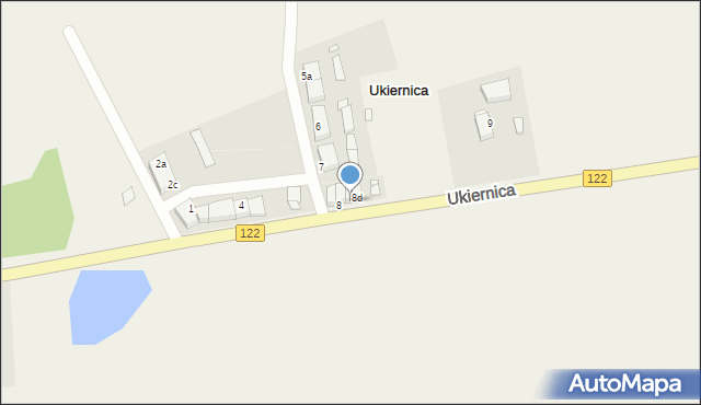 Ukiernica, Ukiernica, 8c, mapa Ukiernica