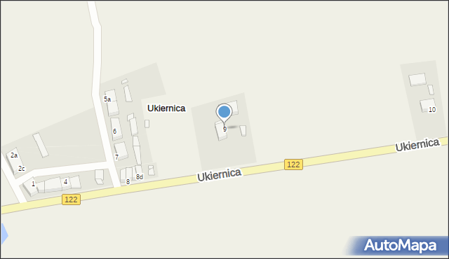 Ukiernica, Ukiernica, 9, mapa Ukiernica