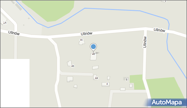 Dąbrowa Tarnowska, Ulinów, 4d, mapa Dąbrowa Tarnowska