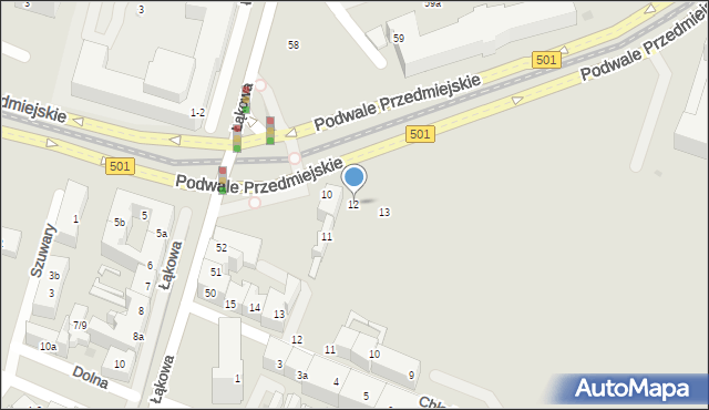 Gdańsk, Ułańska, 12, mapa Gdańska