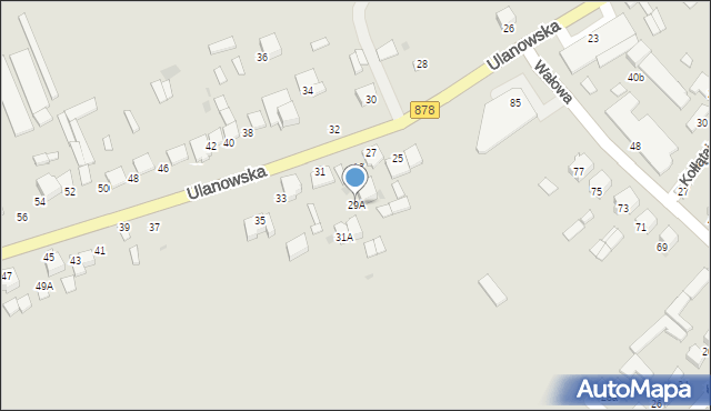 Janów Lubelski, Ulanowska, 29A, mapa Janów Lubelski