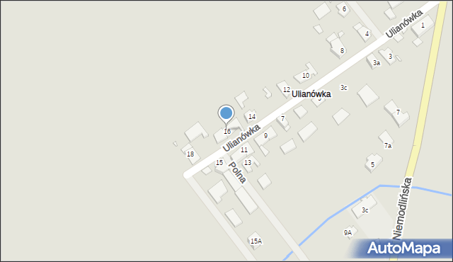 Korfantów, Ulianówka, 16, mapa Korfantów