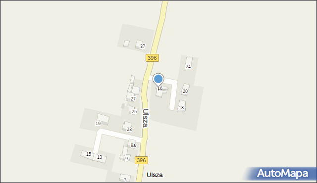 Krzepice, Ulsza, 11, mapa Krzepice