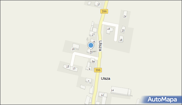 Krzepice, Ulsza, 4AH, mapa Krzepice