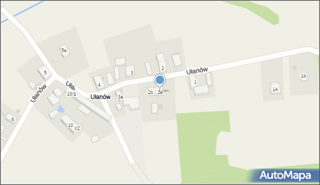 Sieroszowice, Ułanów, 2a, mapa Sieroszowice