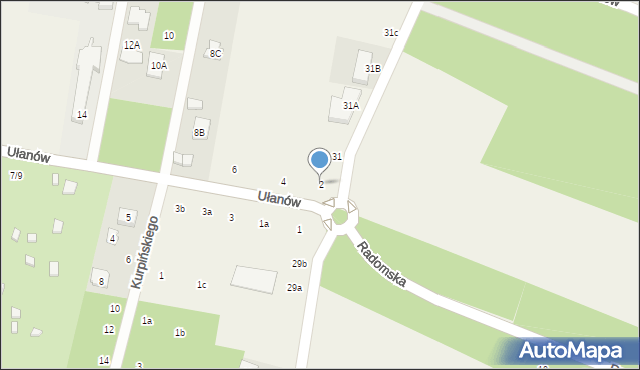 Stefanowo, Ułanów, 2, mapa Stefanowo