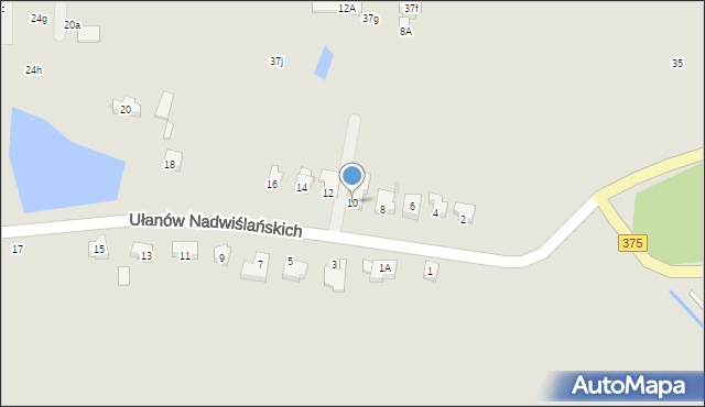 Szczawno-Zdrój, Ułanów Nadwiślańskich, 10, mapa Szczawno-Zdrój