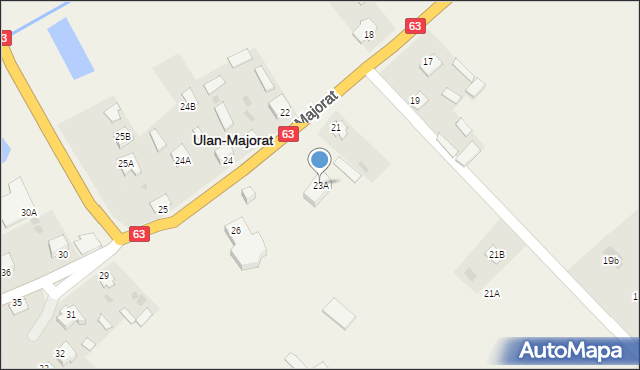 Ulan-Majorat, Ulan-Majorat, 23A, mapa Ulan-Majorat