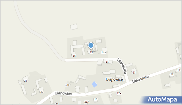 Ułanowice, Ułanowice, 15, mapa Ułanowice