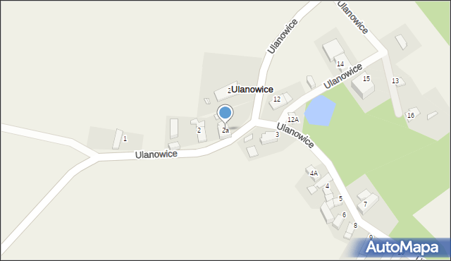 Ulanowice, Ulanowice, 2a, mapa Ulanowice