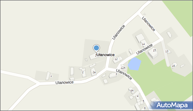 Ulanowice, Ulanowice, 2b, mapa Ulanowice