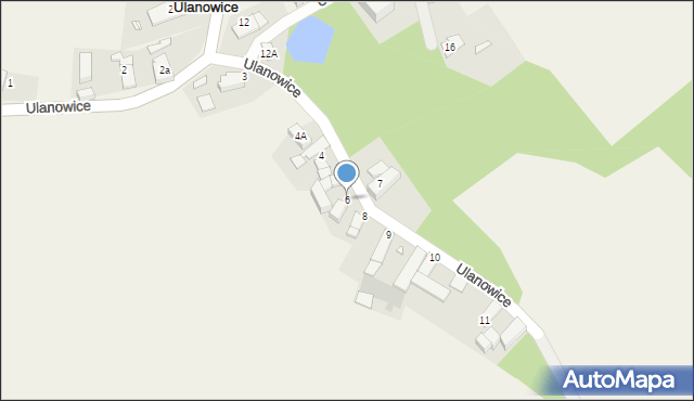 Ulanowice, Ulanowice, 6, mapa Ulanowice