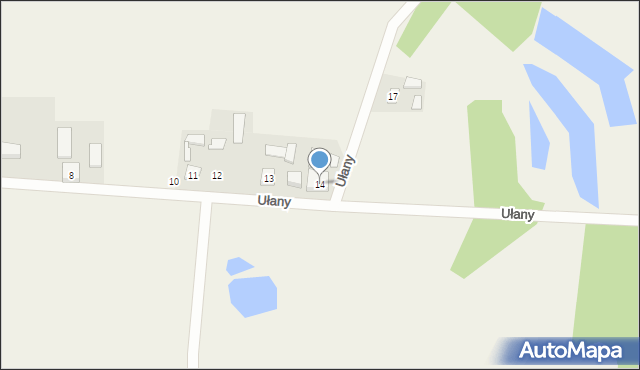 Ułany, Ułany, 14, mapa Ułany