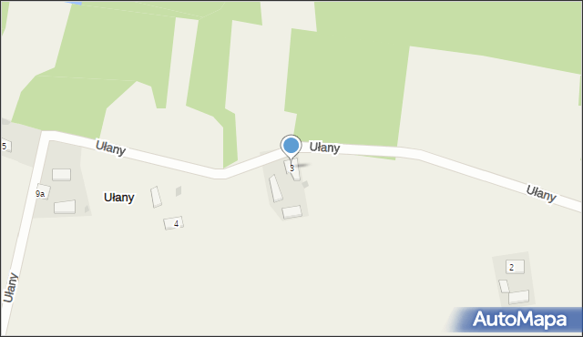 Ułany, Ułany, 3, mapa Ułany