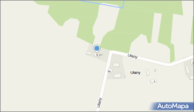 Ułany, Ułany, 5, mapa Ułany