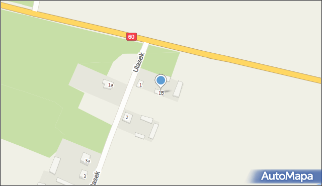 Ulasek, Ulasek, 1B, mapa Ulasek