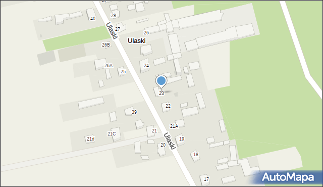 Ulaski, Ulaski, 23, mapa Ulaski