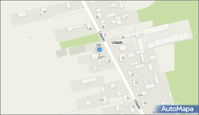 Ulaski, Ulaski, 26A, mapa Ulaski