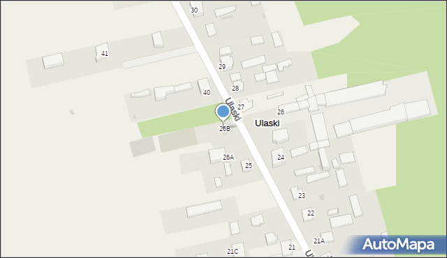 Ulaski, Ulaski, 26B, mapa Ulaski