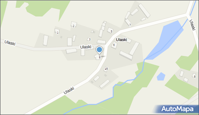 Ulaski, Ulaski, 4, mapa Ulaski