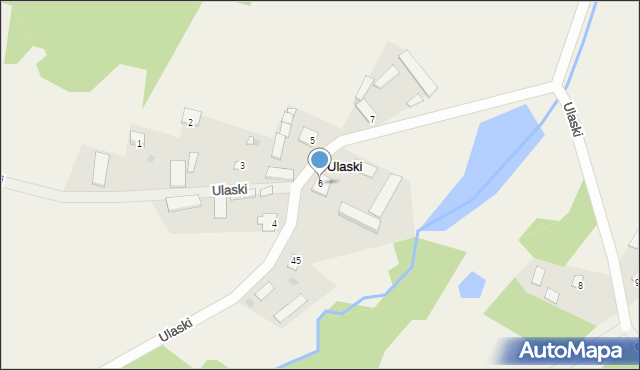 Ulaski, Ulaski, 6, mapa Ulaski