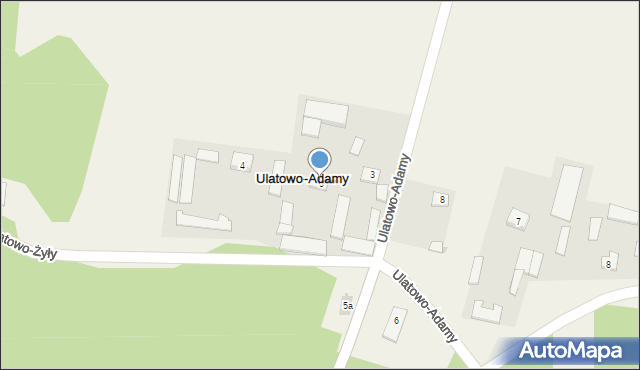 Ulatowo-Adamy, Ulatowo-Adamy, 5, mapa Ulatowo-Adamy