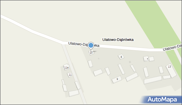 Ulatowo-Dąbrówka, Ulatowo-Dąbrówka, 10, mapa Ulatowo-Dąbrówka