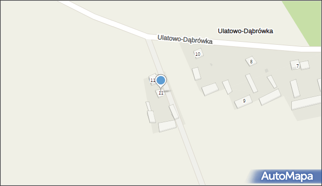 Ulatowo-Dąbrówka, Ulatowo-Dąbrówka, 11, mapa Ulatowo-Dąbrówka